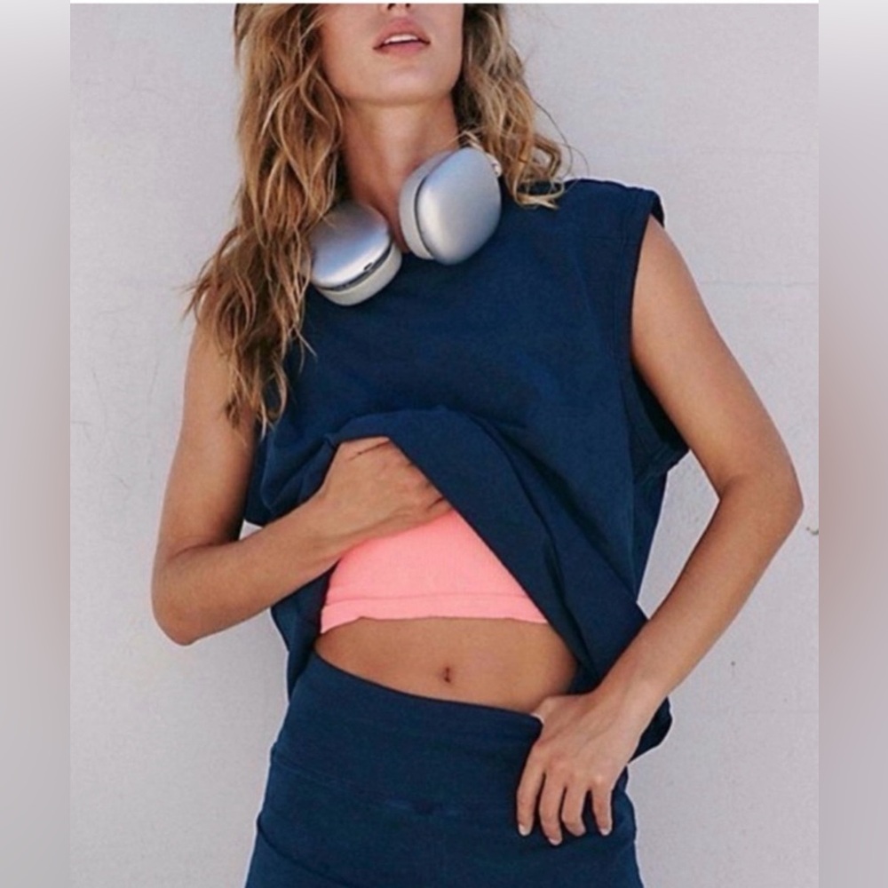Free People Movement Hot Shot Micro Set in Midnight Navy - Picture 2 of 3